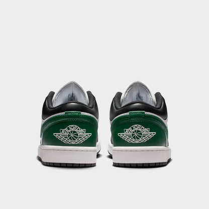 Jordan 1 Low Black / Summit White - Gorge Green