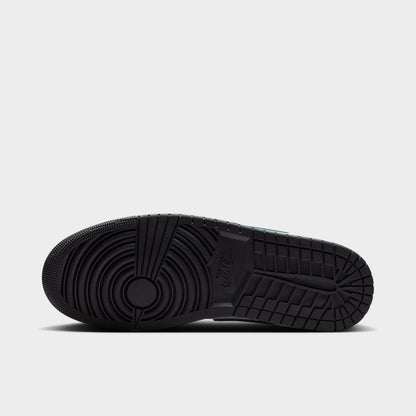 Jordan 1 Low Black / Summit White - Gorge Green