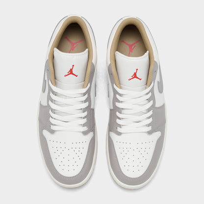 Jordan 1 Low Sail/Fire Red-College Grey