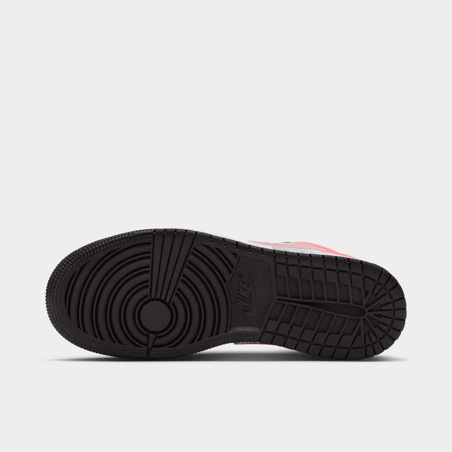 Jordan 1 Low GS Black / Pink Gaze - White