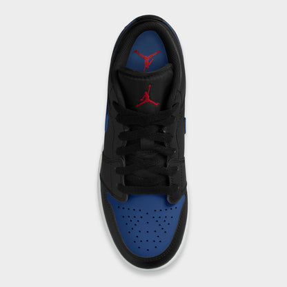 Jordan 1 Low GS Noir / Blanc Summit - Bleu Véritable