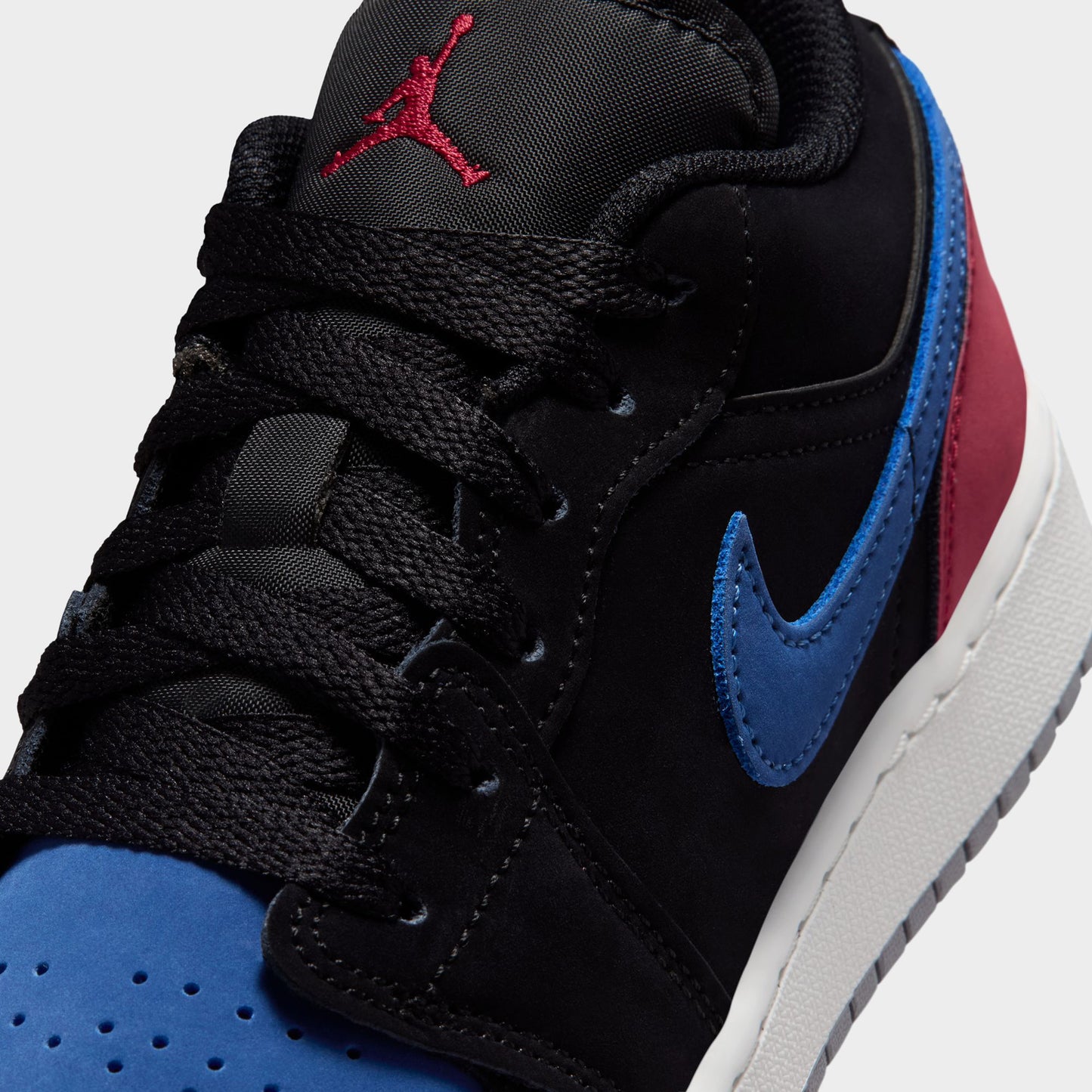 Jordan 1 Low GS Noir / Blanc Summit - Bleu Véritable