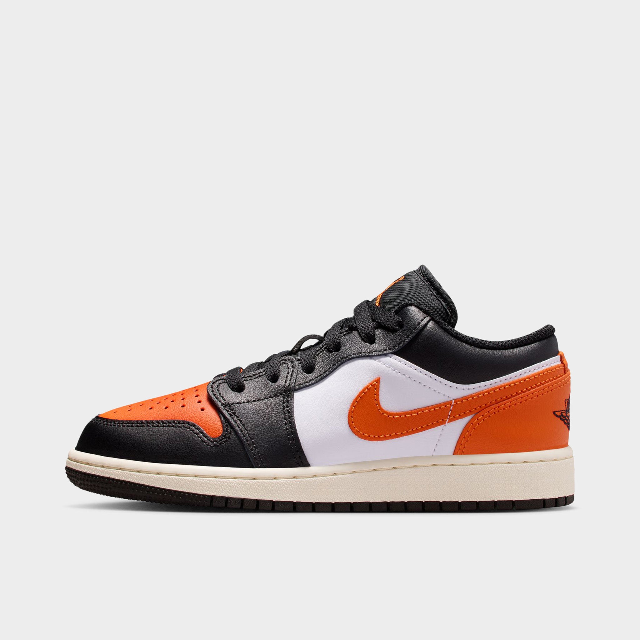 Jordan 1 Low GS Black / Starfish - White – JD Sports