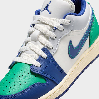 Jordan 1 Low GS Sail / Bleu royal profond - Vert stade