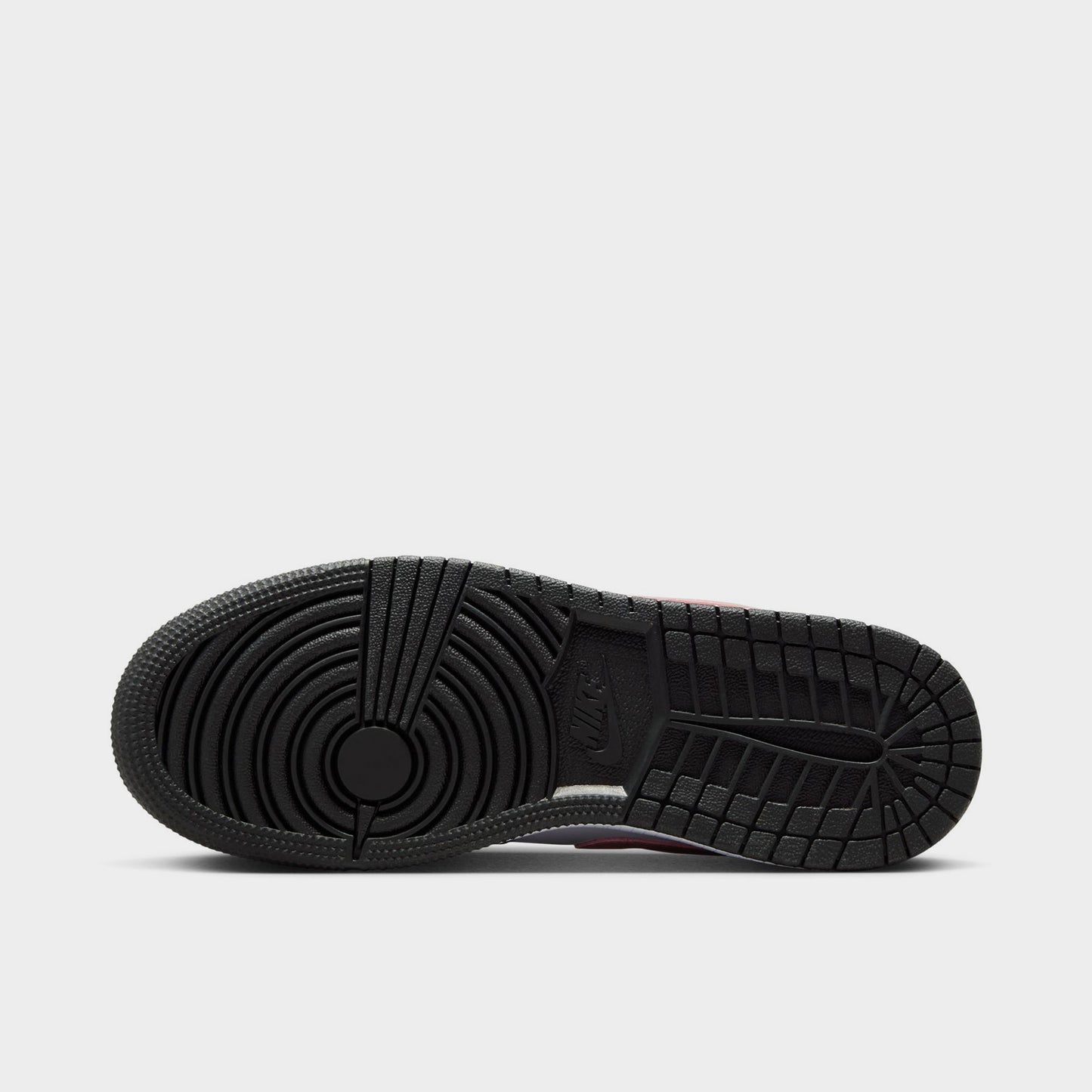 Jordan 1 Low GS White / Rust Pink - Black