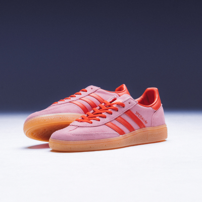 adidas Originals Women's Handball Spezial "Semi Pink Glow / Better Scarlet - Gum" on sale right now. Shop Women's Footwear Sale now at JD Sports.