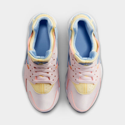 Nike Huarache Run GS Pearl Pink / Citron Tint - White