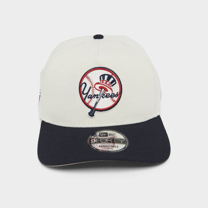 New Era New York Yankees 9FORTY AF Snapback Blanc / Bleu Marine