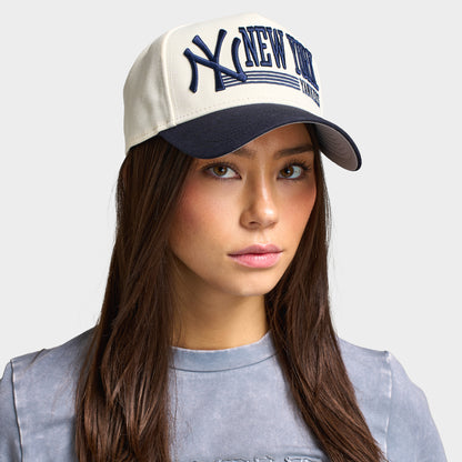 New Era New York Yankees Casquette Big Wordmark 9FORTY AF Chrome / Marine