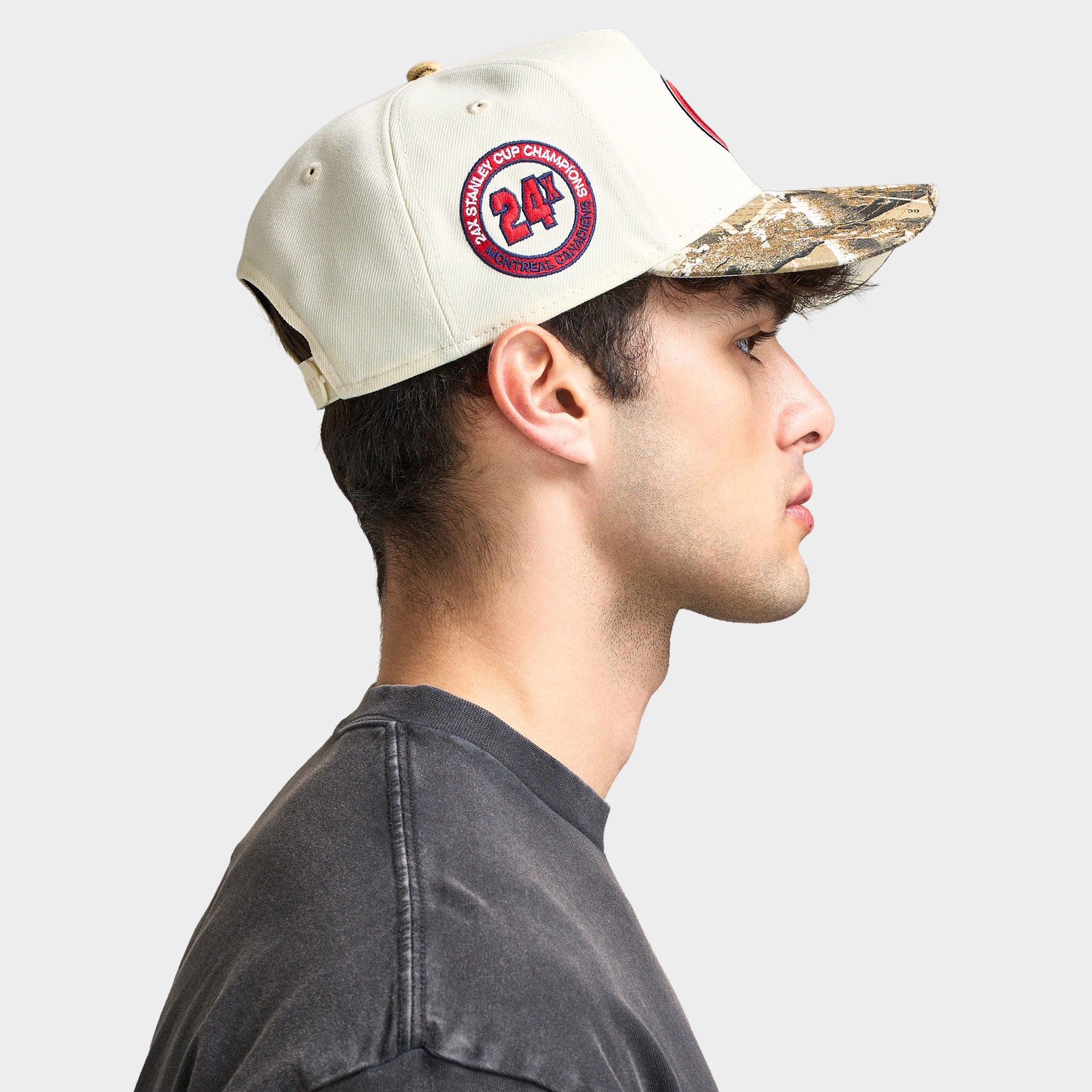 New Era Montreal Canadiens 9FORTY A-Frame Chrome / Realtree Camo