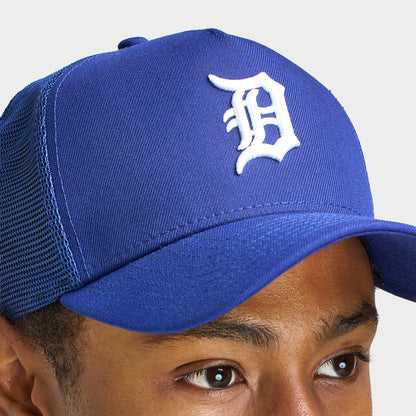 New Era Casquette Trucker 9FORTY A-Frame Detroit Tigers / Bleu roi foncé