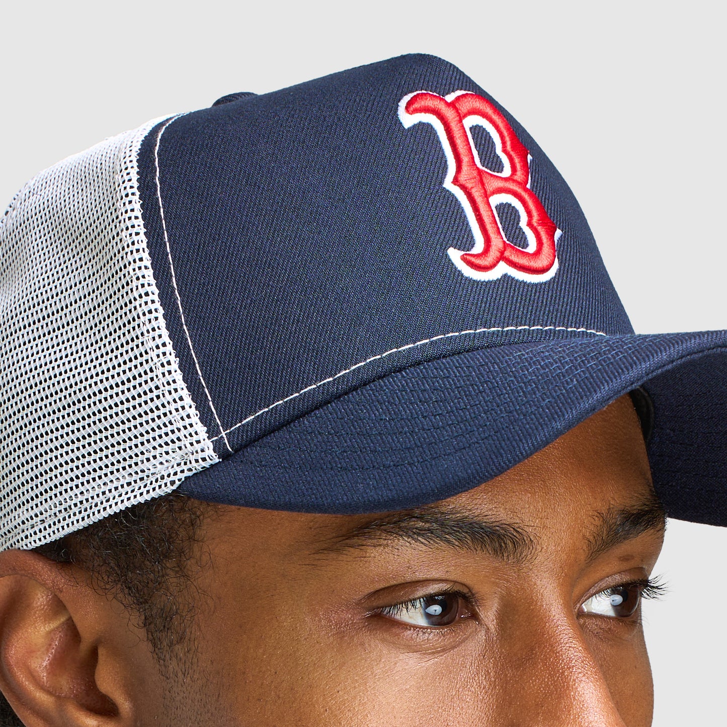 New Era Boston Red Sox 9FORTY A-Frame Trucker Bleu Marine / Blanc