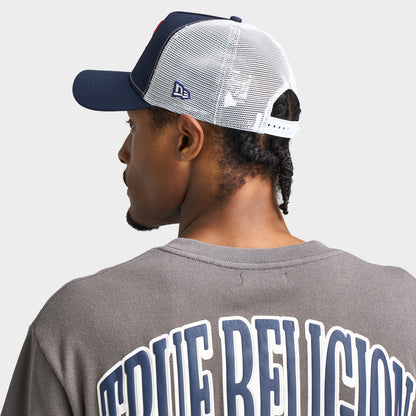 New Era Boston Red Sox 9FORTY A-Frame Trucker Bleu Marine / Blanc