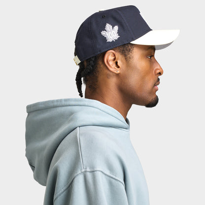 New Era Casquette 9FORTY A-Frame Toronto Maple Leafs Marine / Chrome