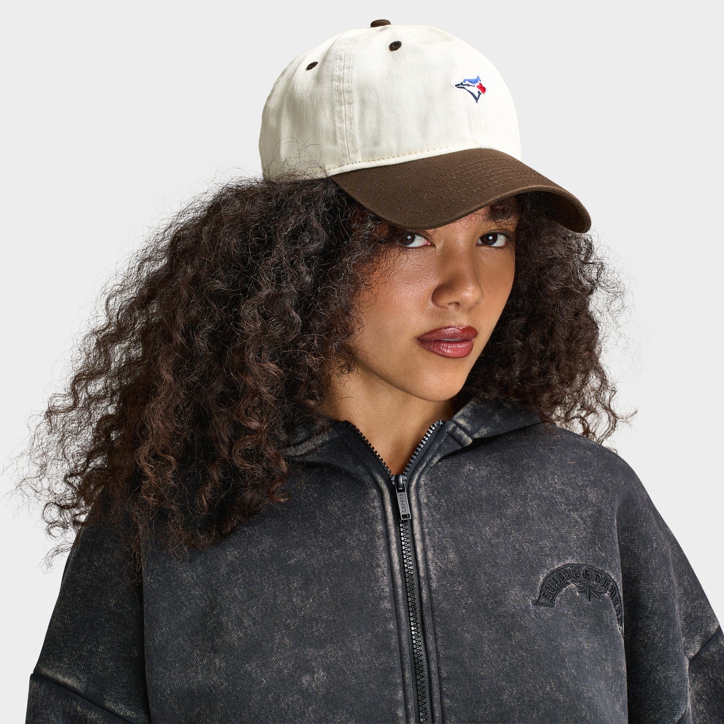 New Era Toronto Blue Jays Mini Logo 9TWENTY Chrome/ Brown