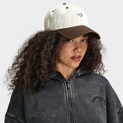 New Era Toronto Blue Jays Mini Logo 9TWENTY Chrome/ Brown
