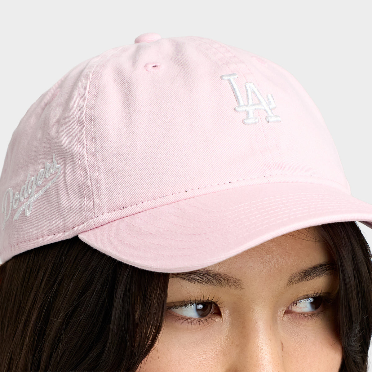 New Era Dodgers Mini Logo Script 9TWENTY / Pink