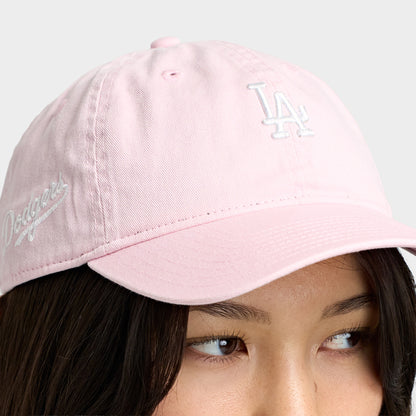 New Era Dodgers Mini Logo Script 9TWENTY / Pink