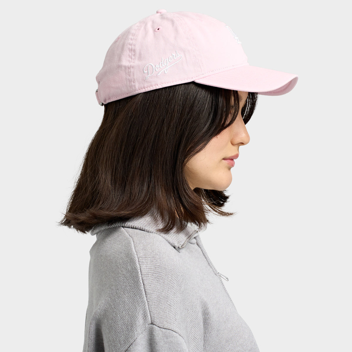 New Era Dodgers Mini Logo Script 9TWENTY / Pink
