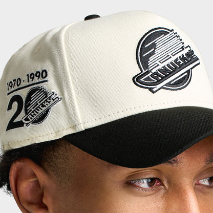 New Era Vancouver Canucks 9FORTY A-Frame Chrome / Noir