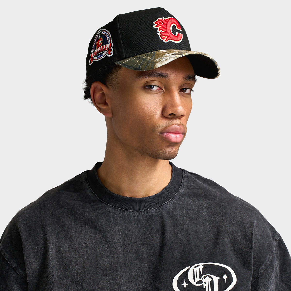 New Era Calgary Flame 9FORTY A-Frame Black / Camo