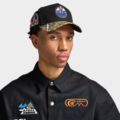 New Era Edmonton Oilers 9FORTY A-Frame Black / Camo