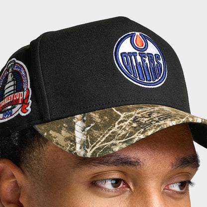 New Era Edmonton Oilers 9FORTY A-Frame Black / Camo
