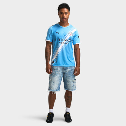 PUMA MCFC Home Jersey Replica Team Light Blue / Puma White