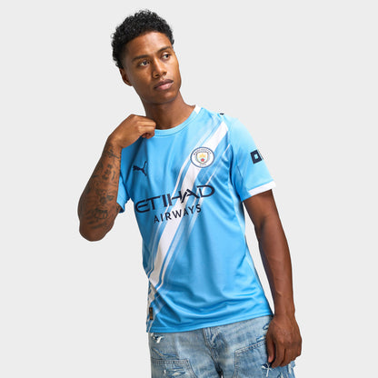 PUMA MCFC Home Jersey Replica Team Light Blue / Puma White
