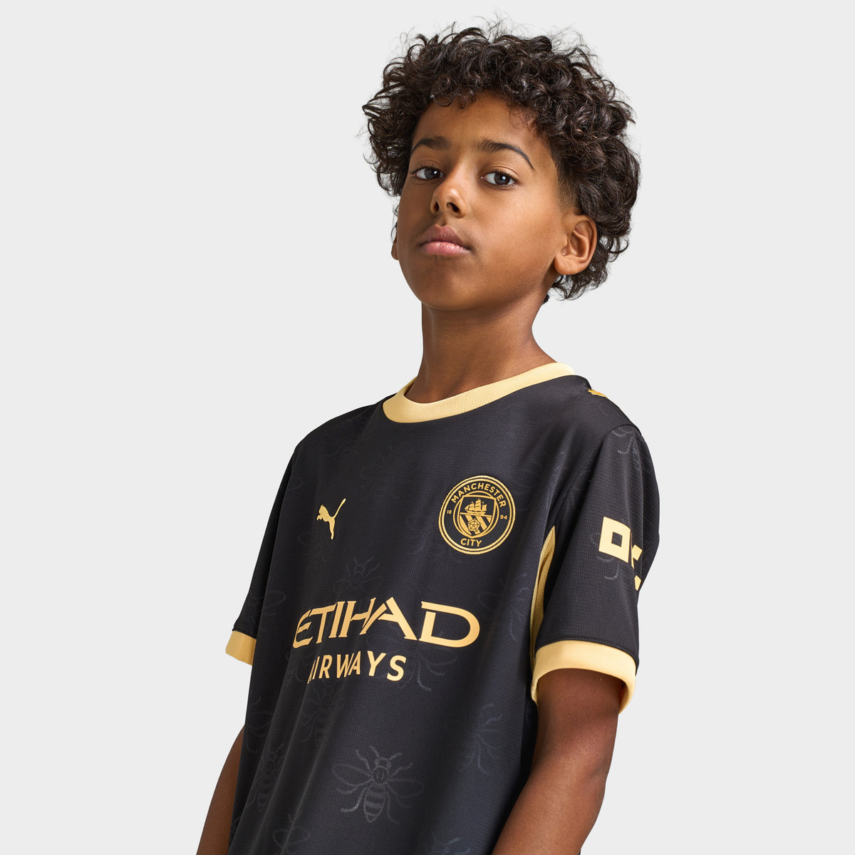 PUMA Juniors' Manchester City Jersey / Black