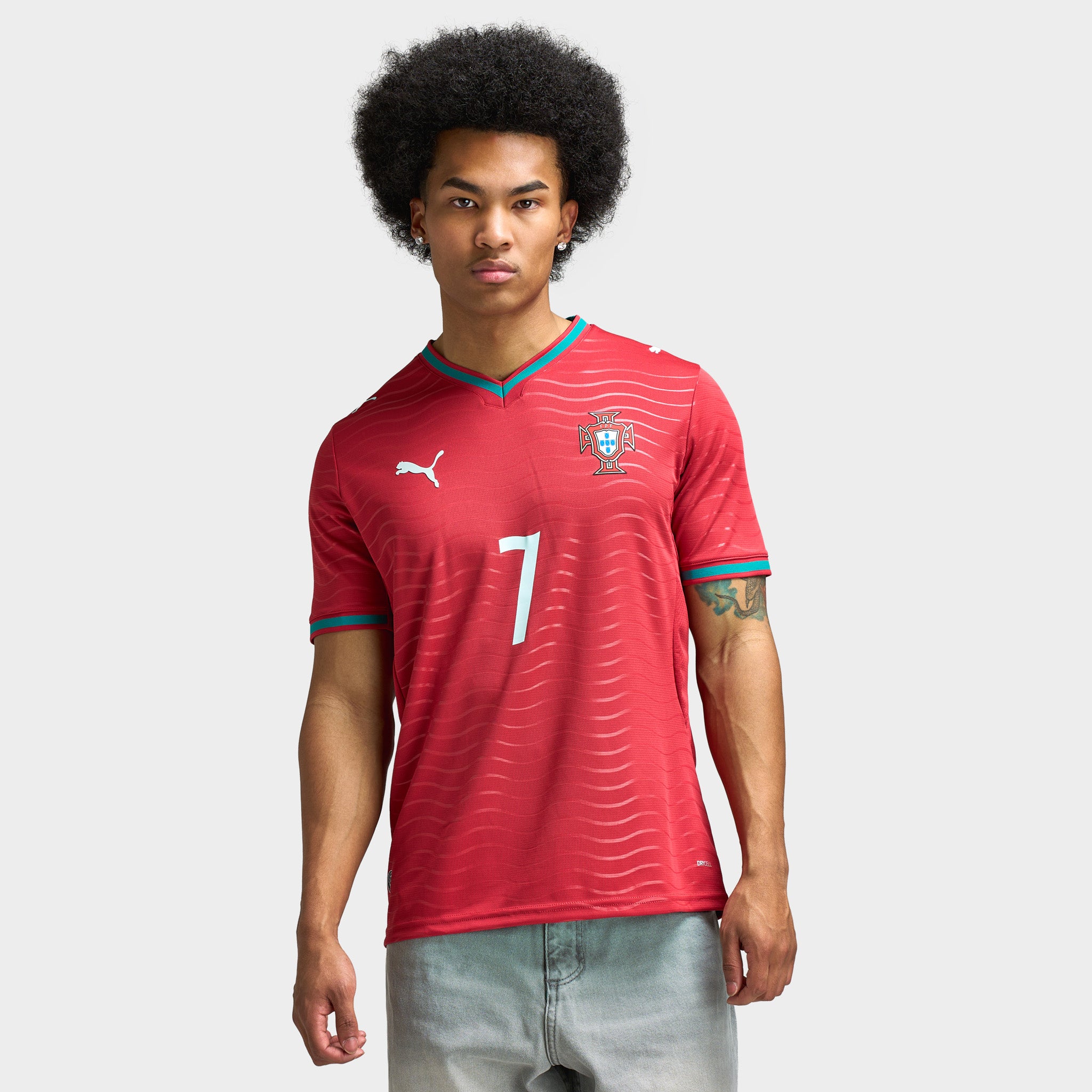 Puma Portugal Home Jersey Replica Ronaldo / Red – JD Sports