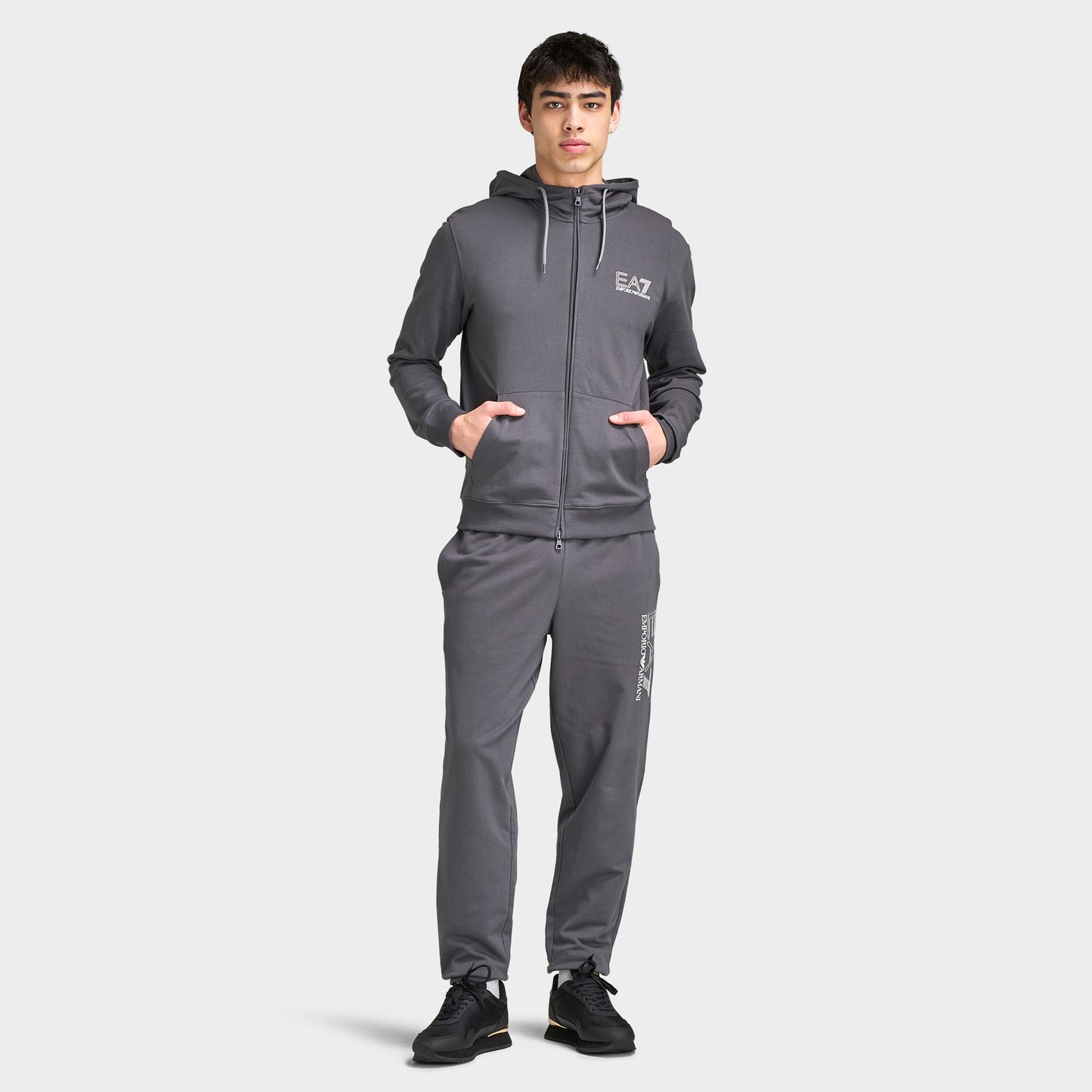 EA7 Visibility Full-Zip Hoodie / Grey
