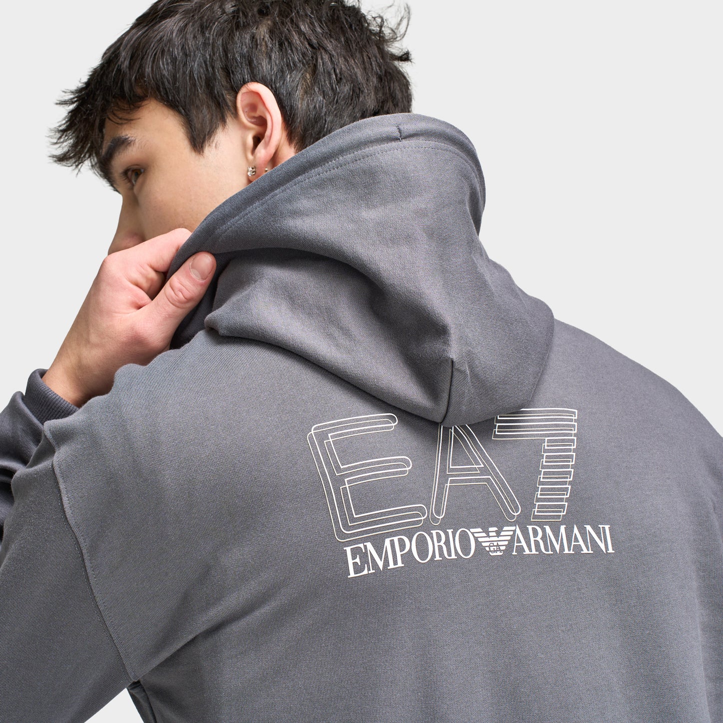 EA7 Visibility Full-Zip Hoodie / Grey