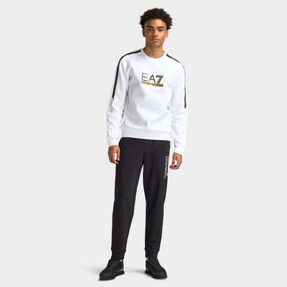 EA7 Crewneck Logo Or Poitrine / Blanc