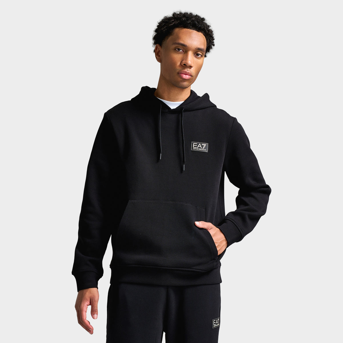 EA7 Train Refined Hoodie / Black