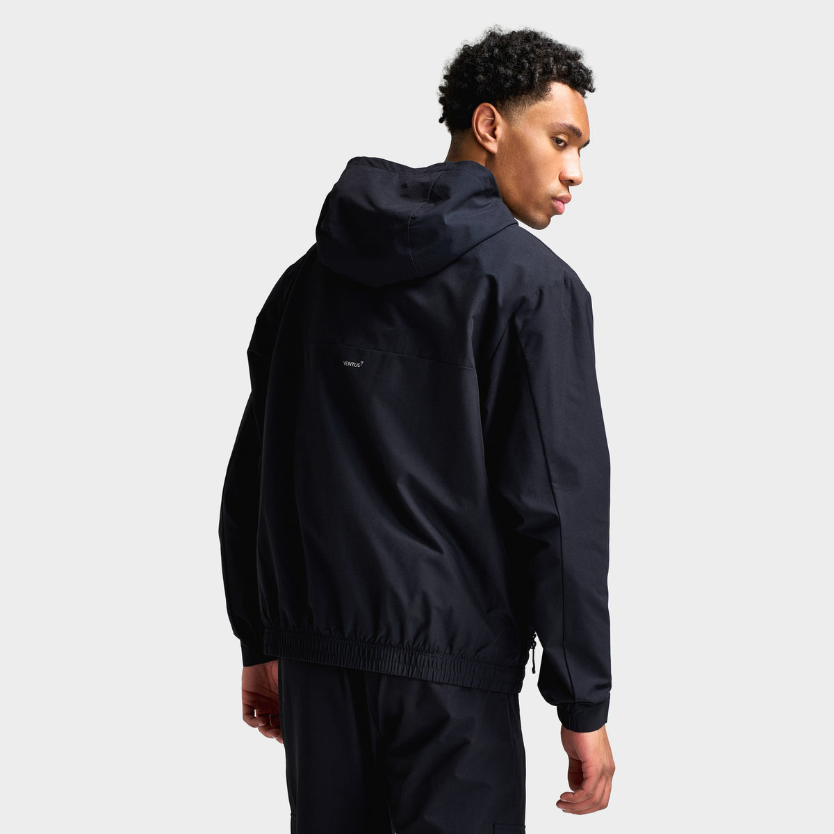 EA7 Woven Hoodie / Black