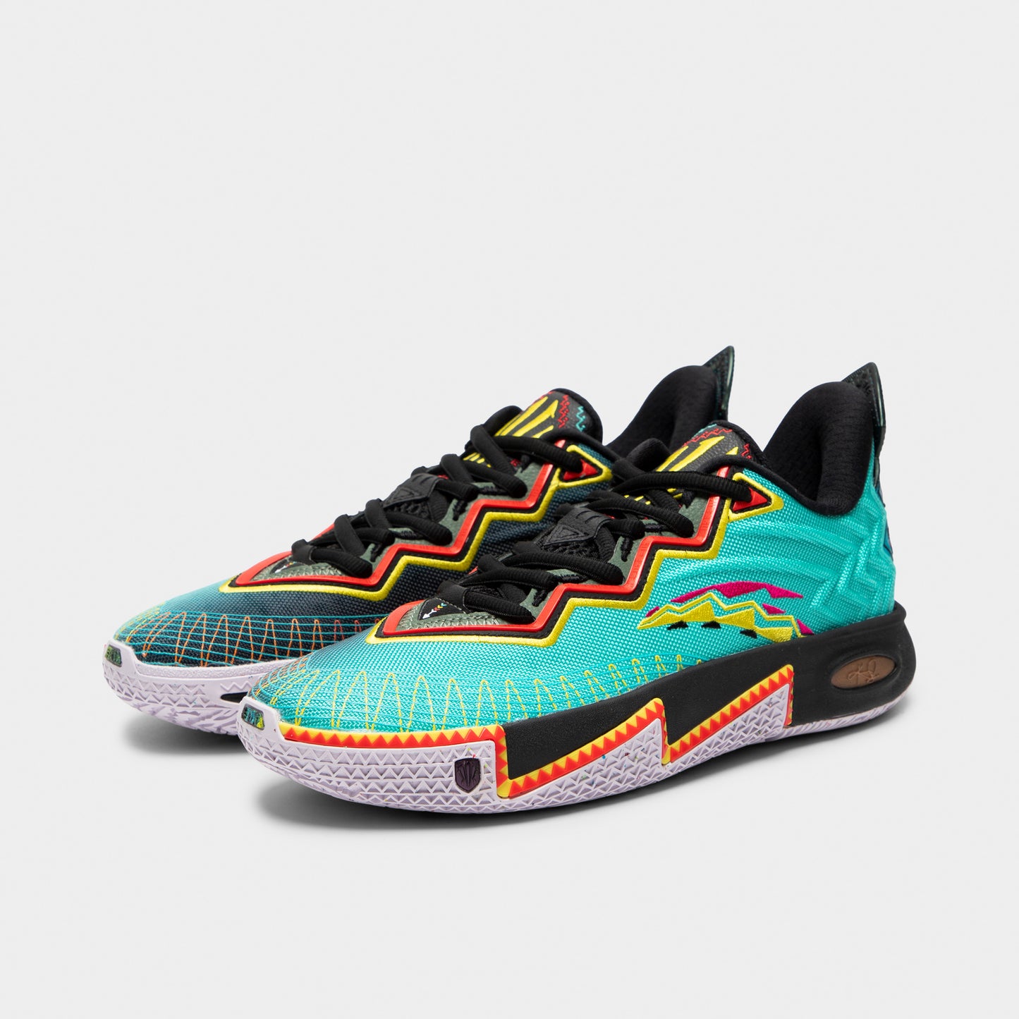 ANTA KAI 2 Retro 90 Bleu sarcelle / Noir - Orange