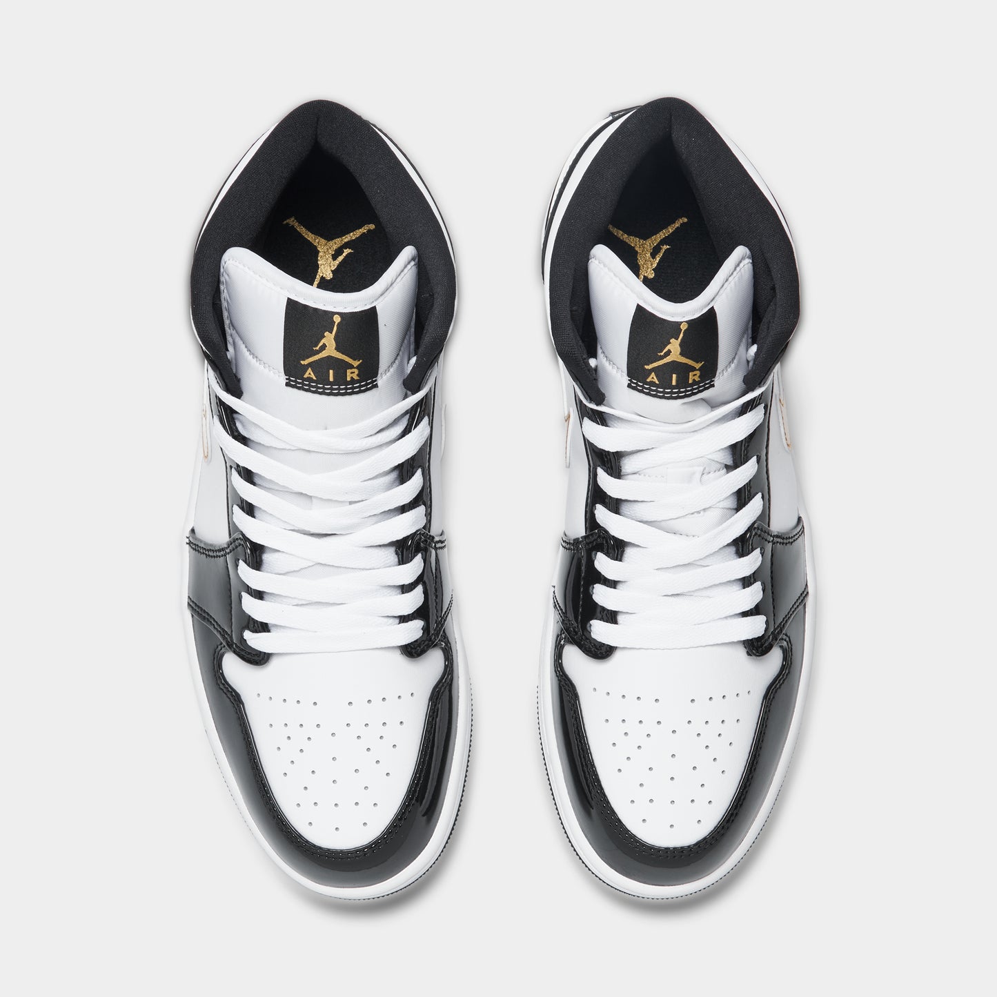 Jordan 1 Mid SE Black / Metallic Gold - White