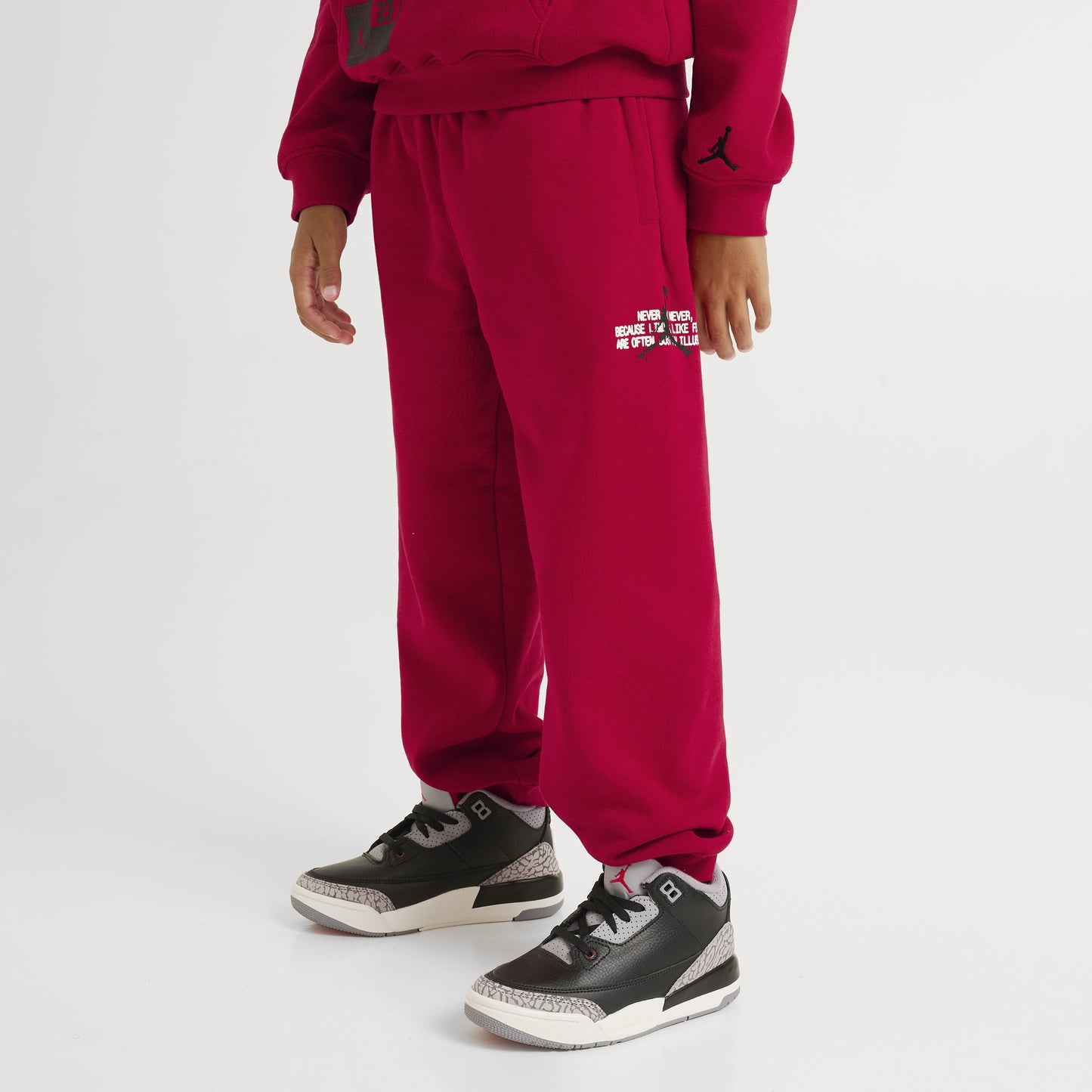 Jordan Enfants Ensemble polaire Jumpman Stamp / Rouge Gymnastique