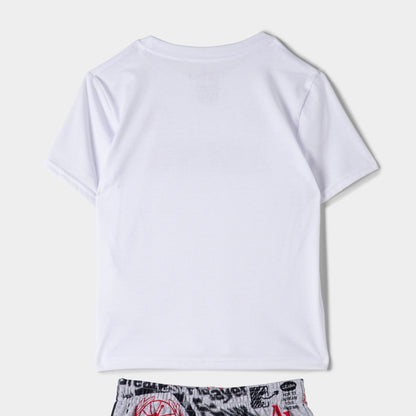 Jordan Children's Sports Club Short Set / Light Grey Heather