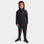 Nike Tech Fleece Red Black Full Zip Hoodie Boy's Preschool Size 4-7  86B202-R1U