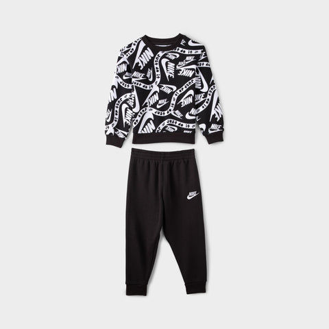 Nike Futura Allover Print Tracksuit 2-Piece Set - Black