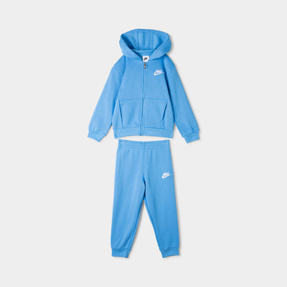 Nike Enfants Fullzip Ensemble Polaire / Bleu Universitaire 