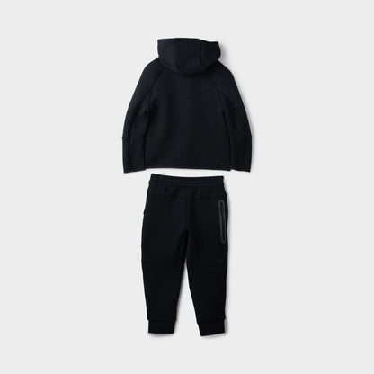 Nike Sportswear Children's Tech Fleece Full Zip Hoodie Set / Black