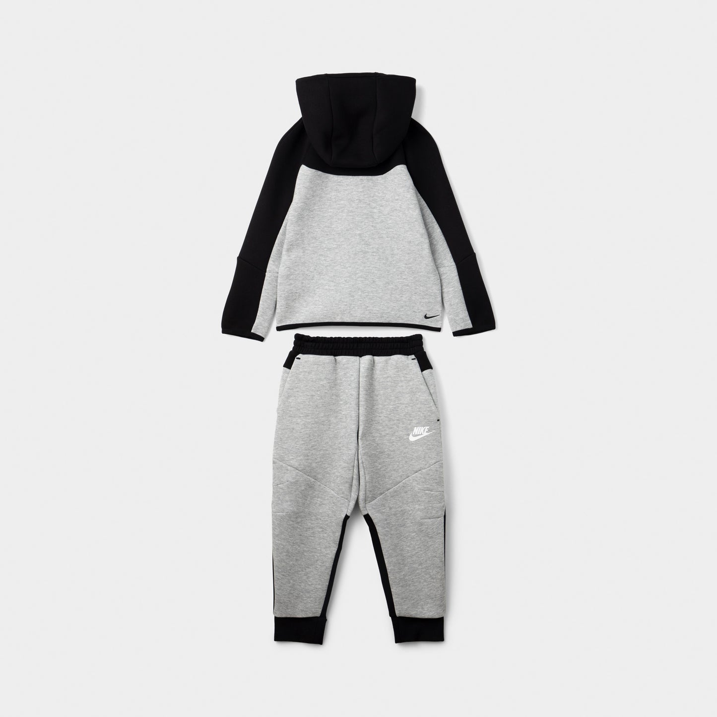 Nike Sportswear Enfant Tech Fleece Full Zip Set Grey Heather / Noir - Blanc