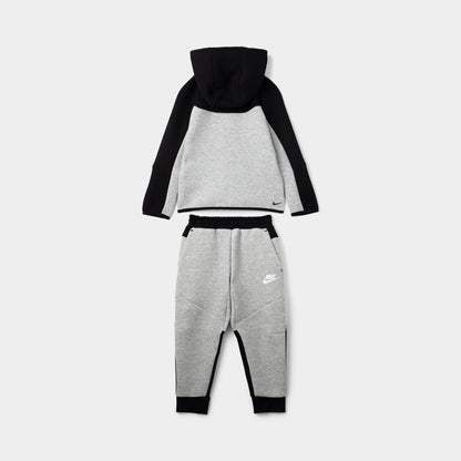 Nike Sportswear Enfant Tech Fleece Full Zip Set Grey Heather / Noir - Blanc