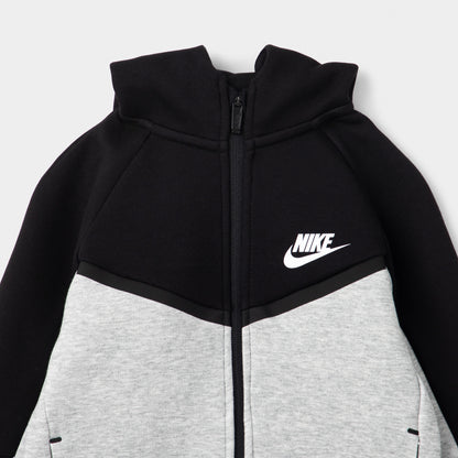 Nike Sportswear Enfant Tech Fleece Full Zip Set Grey Heather / Noir - Blanc