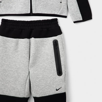 Nike Sportswear Enfant Tech Fleece Full Zip Set Grey Heather / Noir - Blanc