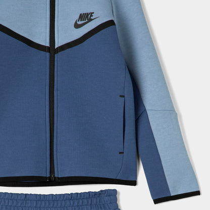 Nike Sportswear Enfants Ensemble Tech Fleece Fullzip / Bleu Travail 