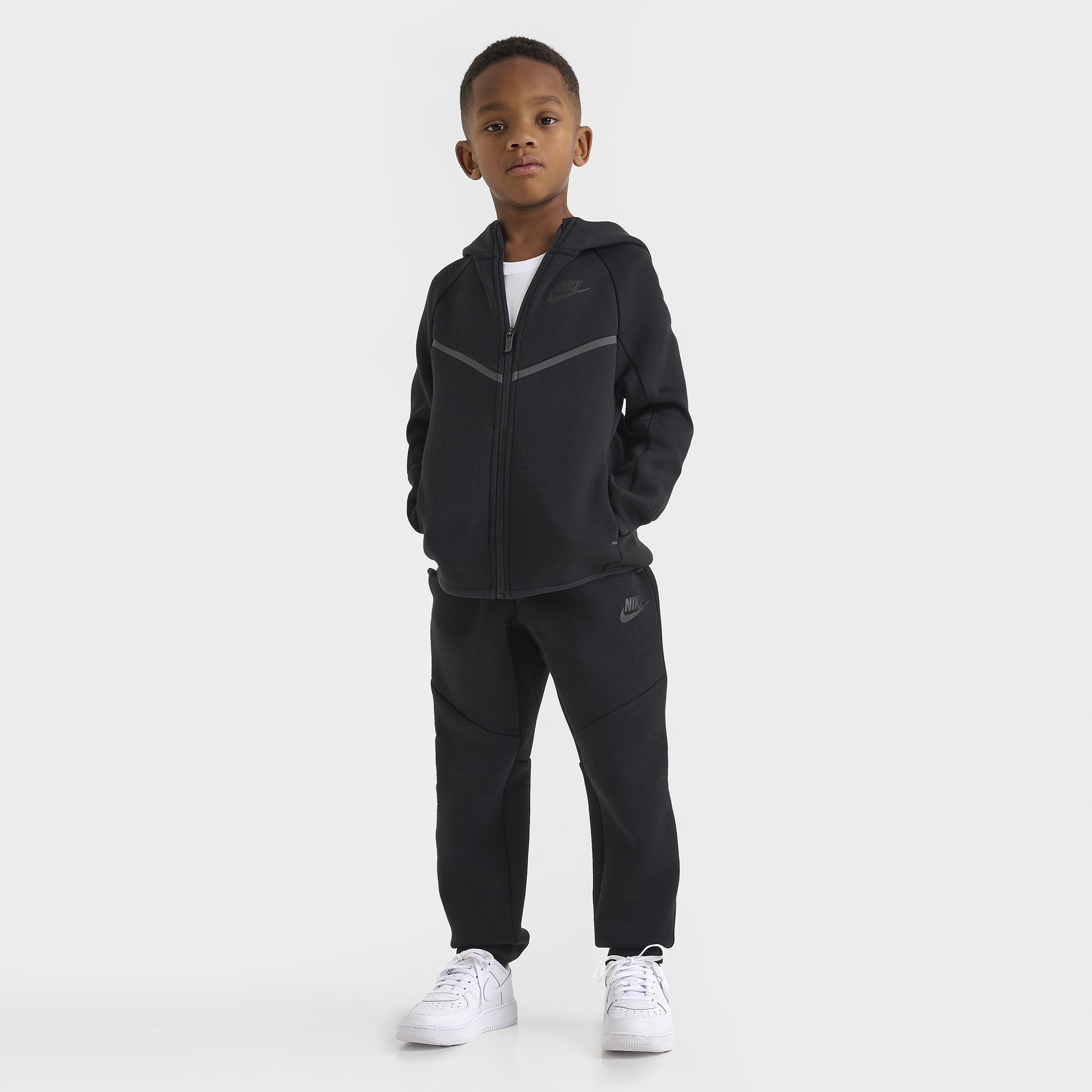 NIKE Tech Fleece セットアップ ブラックs Nike Sportswear Children's Tech Fleece Full-Zip Hoodie Set / Black
